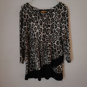 Ruby Rd. Size large long sleeve leopard print